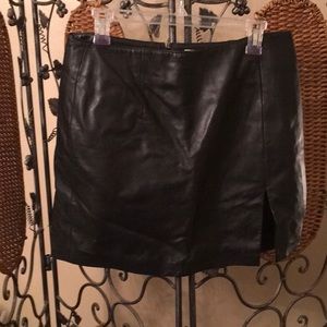 Leather skirt